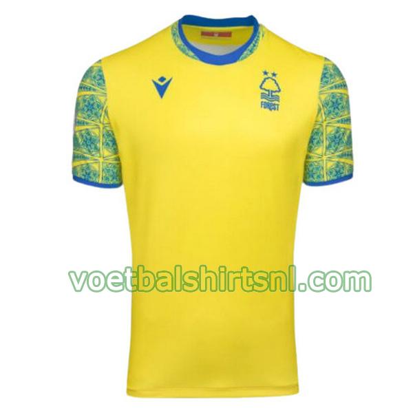 voetbalshirt nottingham forest mannen 2022 2023 uit thailand geel