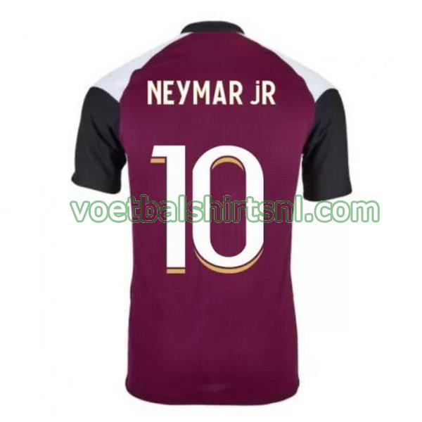 voetbalshirt paris saint germain mannen 2020-2021 3e neymar jr 10 purper