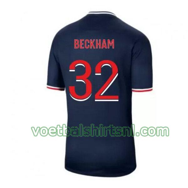 voetbalshirt paris saint germain mannen 2020-2021 thuis beckham 32