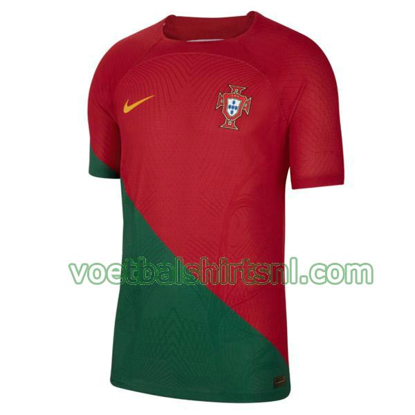 voetbalshirt portugal mannen 2022 thuis rood groen