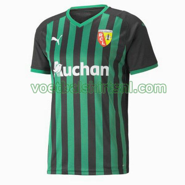 voetbalshirt rc lens mannen 2021 2022 uit thailand zwart groen