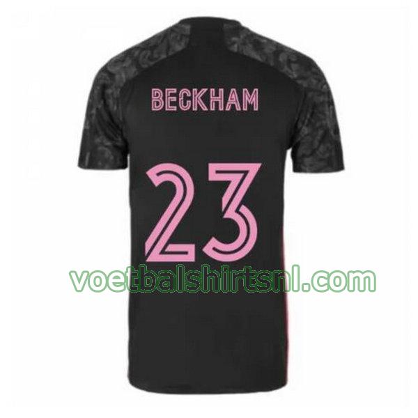 voetbalshirt real madrid mannen 2020-2021 3e beckham 23 zwart