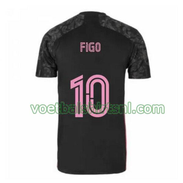 voetbalshirt real madrid mannen 2020-2021 3e figo 10 zwart