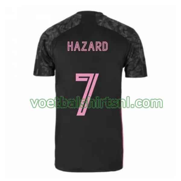 voetbalshirt real madrid mannen 2020-2021 3e hazard 7 zwart