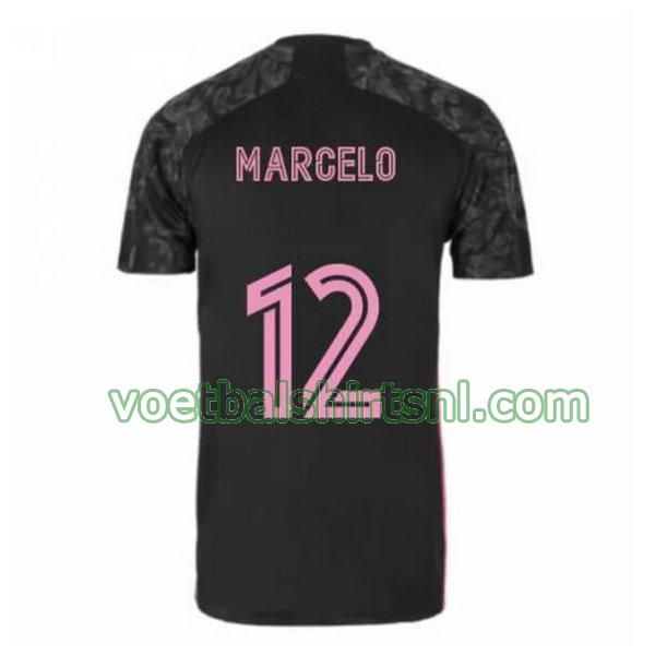 voetbalshirt real madrid mannen 2020-2021 3e marcelo 12 zwart