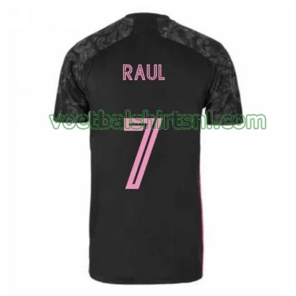 voetbalshirt real madrid mannen 2020-2021 3e raul 7 zwart
