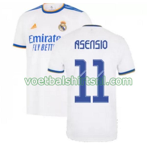 voetbalshirt real madrid mannen 2021 2022 thuis asensio 11 wit