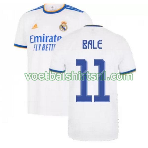 voetbalshirt real madrid mannen 2021 2022 thuis bale 11 wit