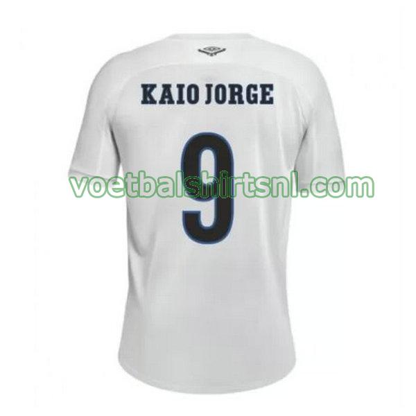 voetbalshirt santos fc mannen 2020-2021 thuis kaio jorge 9 wit