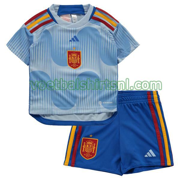 voetbalshirt spanje kinderen 2022 uit blauw