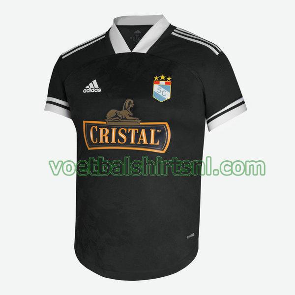voetbalshirt sporting cristal mannen 2021 uit thailand zwart
