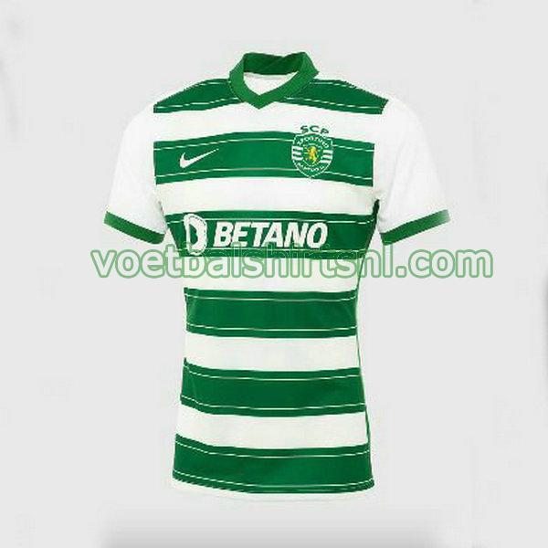 voetbalshirt sporting lissabon mannen 2021 2022 thuis groen wit