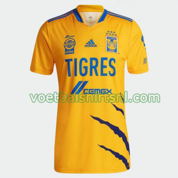 voetbalshirt tigres uanl mannen 2021 2022 thuis thailand geel