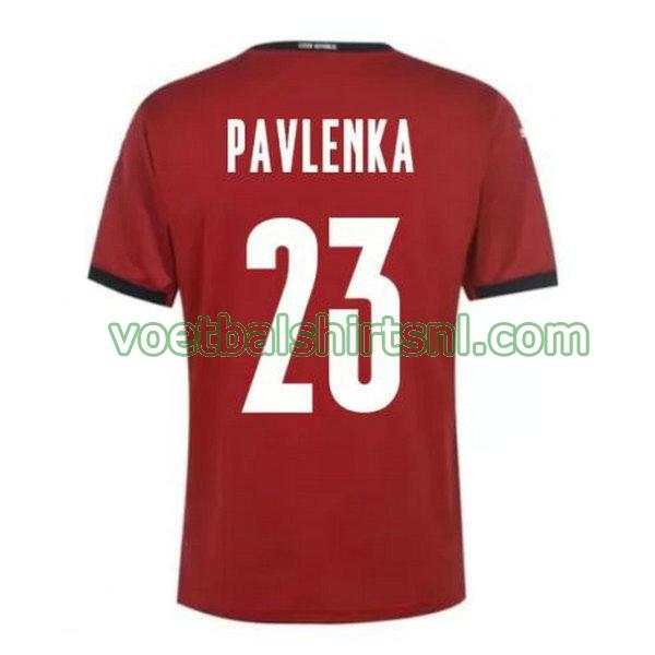 voetbalshirt tsjechische republiek mannen 2020 thuis pavlenka 23