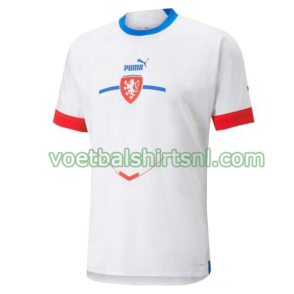 voetbalshirt tsjechische republiek mannen 2022 uit wit thailand