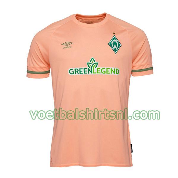 voetbalshirt werder bremen mannen 2022 2023 uit thailand roze