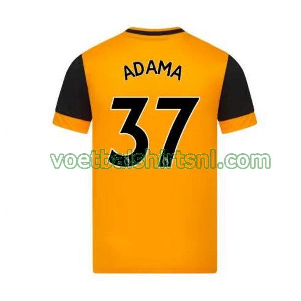 voetbalshirt wolves mannen 2020-2021 thuis adama 37 geel