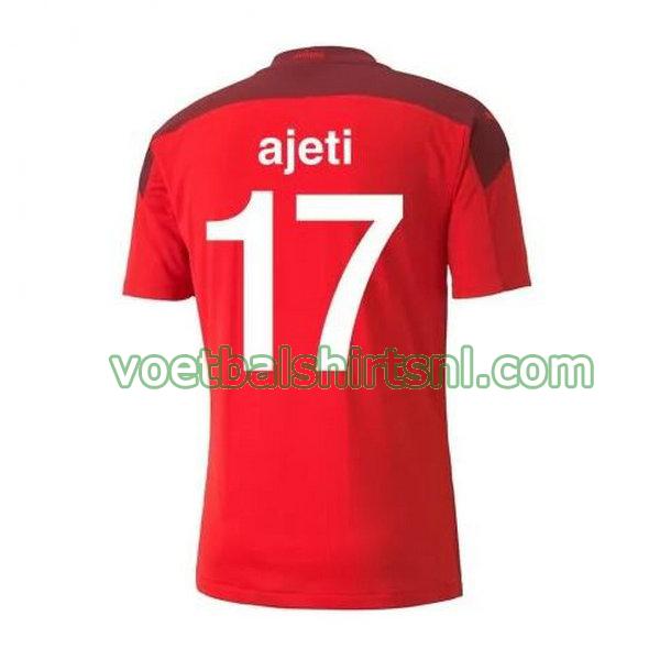voetbalshirt zwitserland mannen 2020-2021 thuis ajeti 17 rood