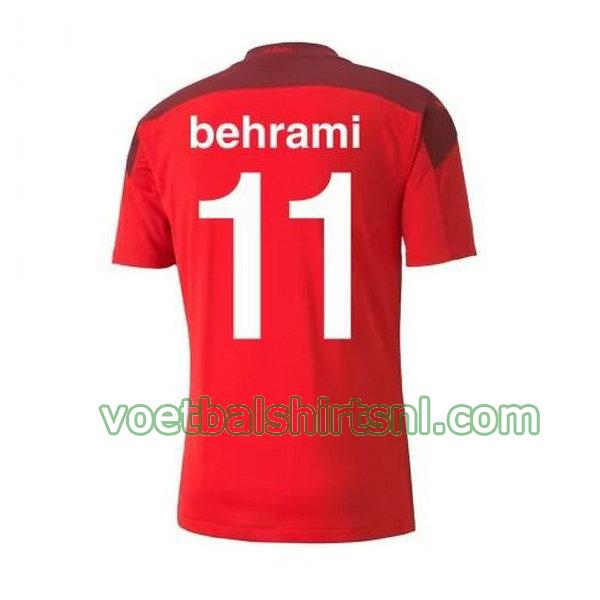 voetbalshirt zwitserland mannen 2020-2021 thuis behrami 11 rood
