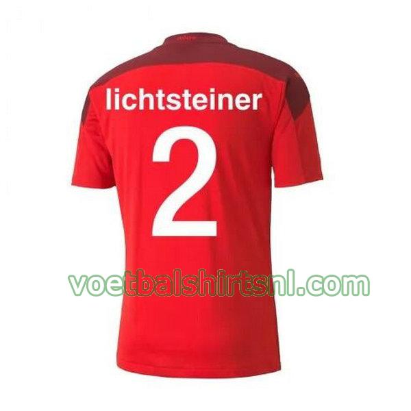 voetbalshirt zwitserland mannen 2020-2021 thuis lichsteiner 2 rood